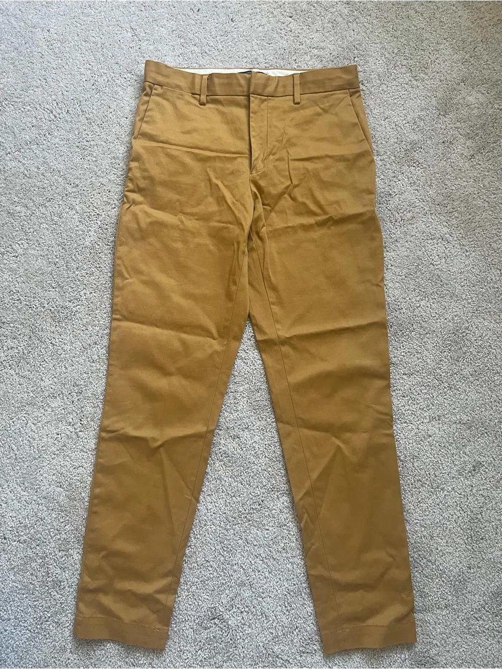 Banana Republic Men's Mustard Mason Athletic Tapered Fit Chino Pants